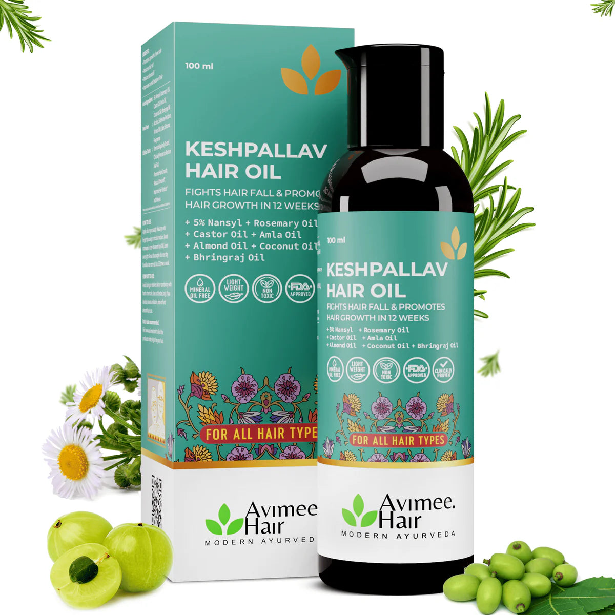 Keshpallav Hair Oil for Stage 1 & 2 Hair Loss