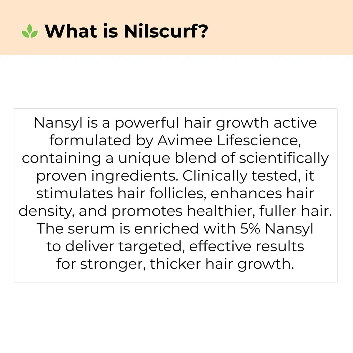Scalptone Hair Growth Serum With Nansyl
